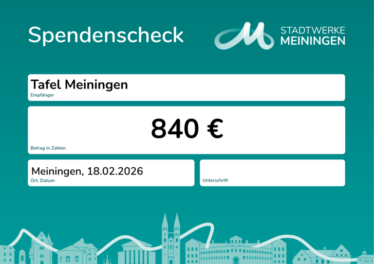 Spendenscheck_Tafel Meiningenpdf - Stadtwerke Meiningen Blog - Stadtwerke Meiningen Blog