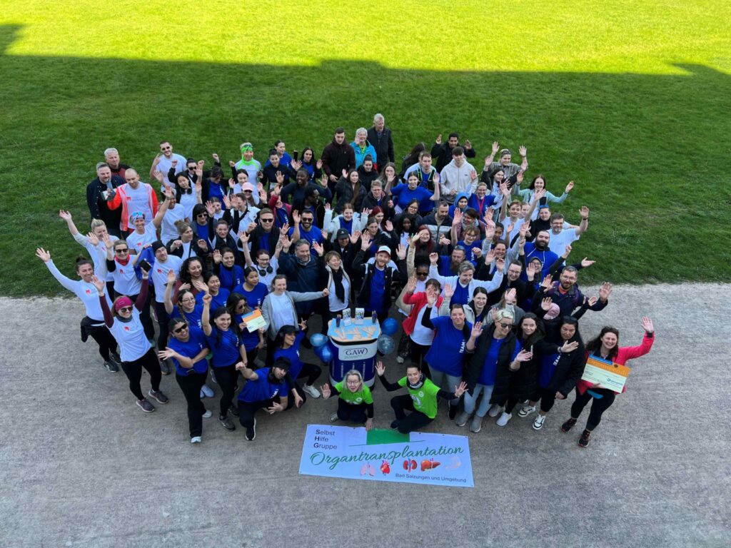 Gemeinsam stark beim Organspendelauf 24. April 2026, Schlosspark Meiningen, Foto von Stadtwerke Meiningen